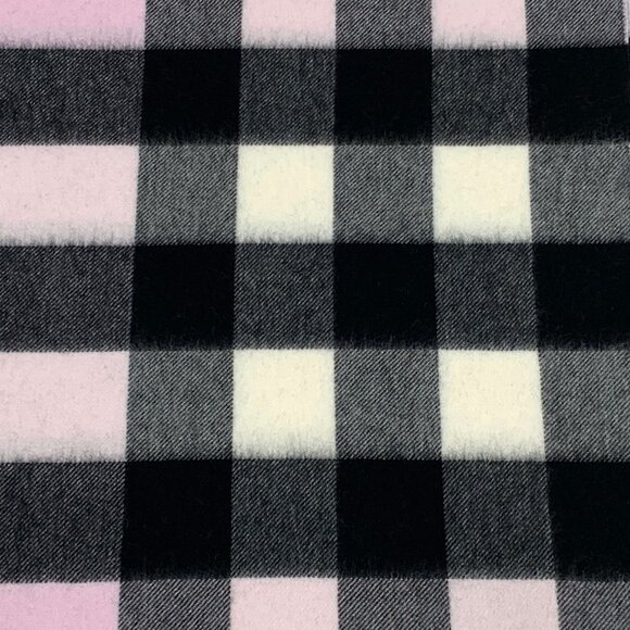 Burberry Pink Check Cashmere Fringe Scarf - Picture 2 of 9